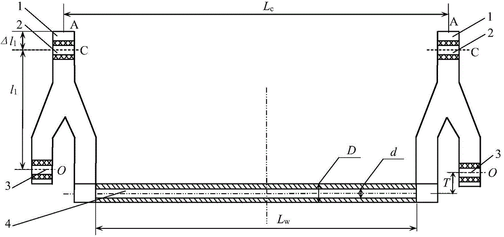 Design method for wall thickness of inner circular sleeve of rubber bushing of externally bias cab stabilizer bar