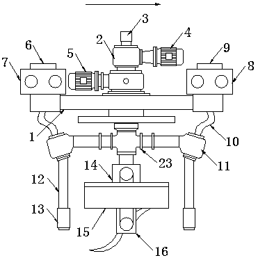 Sowing device for farmland