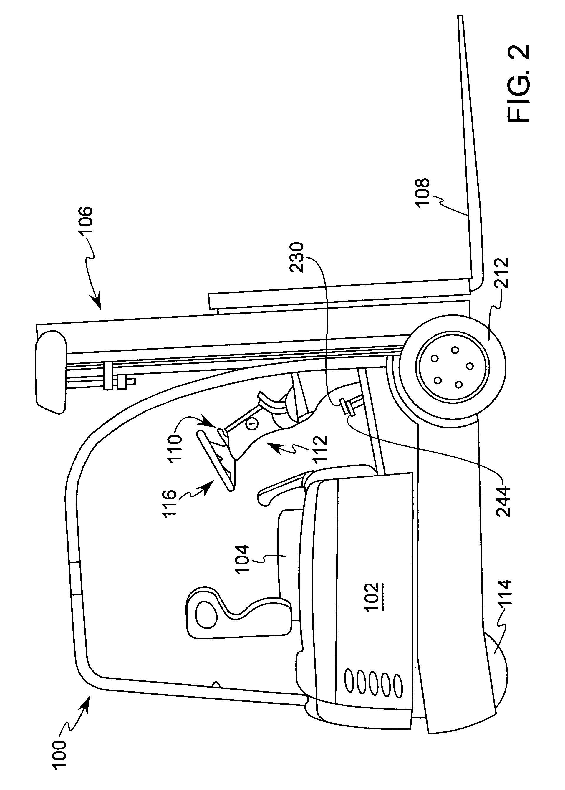 Braking system for a lift truck