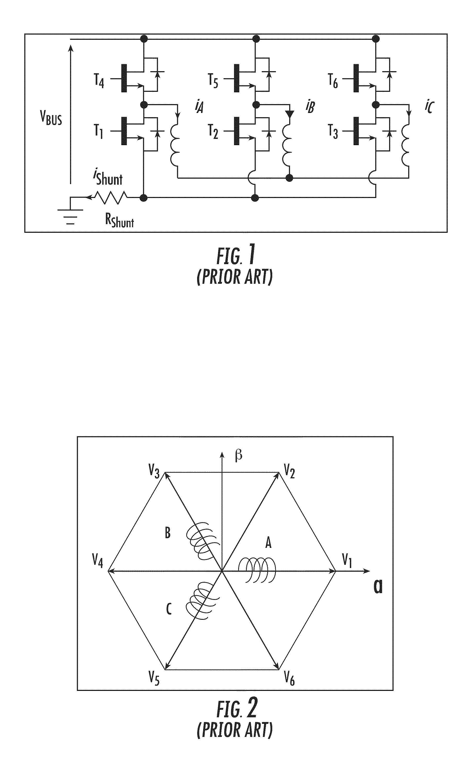 Phase current measurements in a three phase inverter using a single common dc-link current sensor