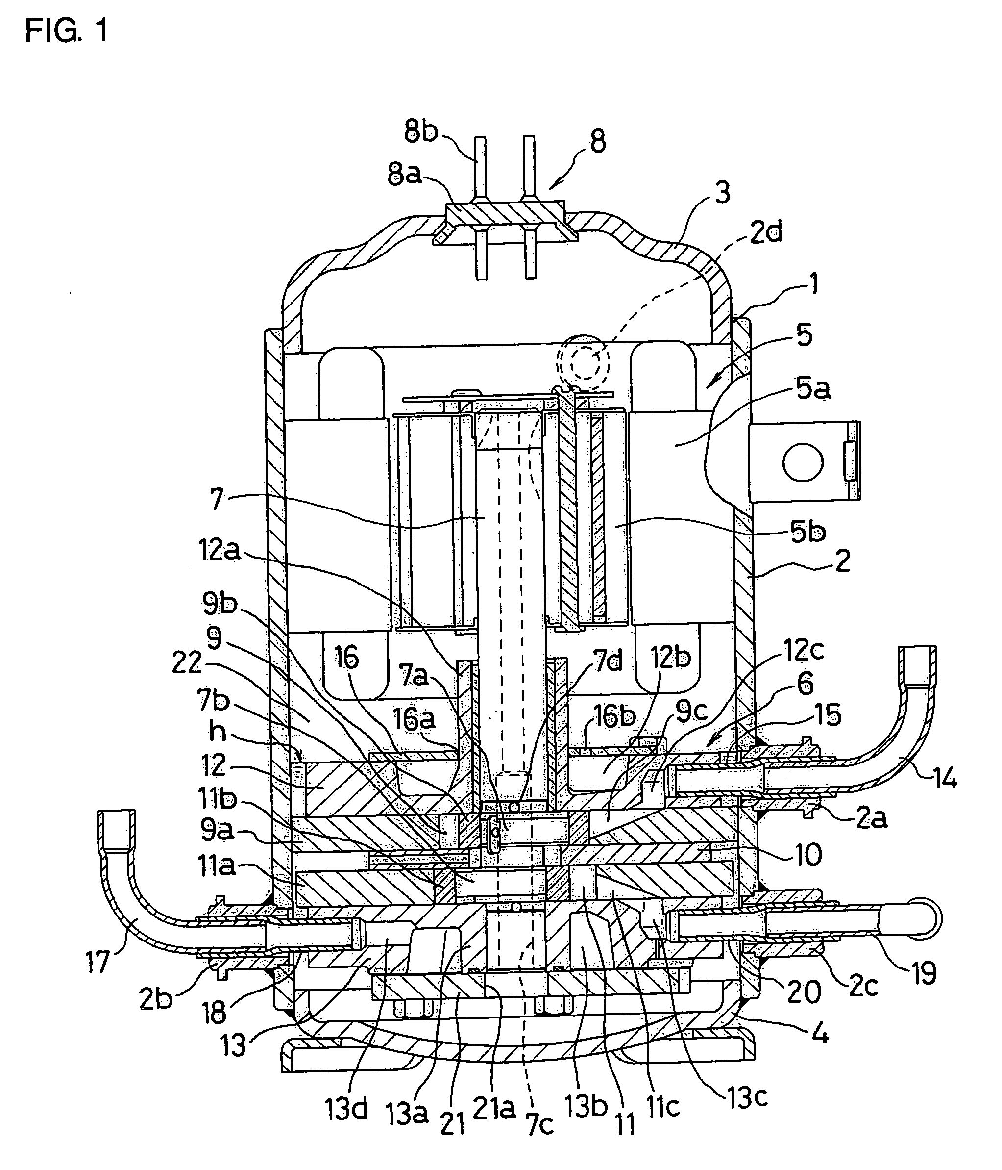 Multistage rotary compressor