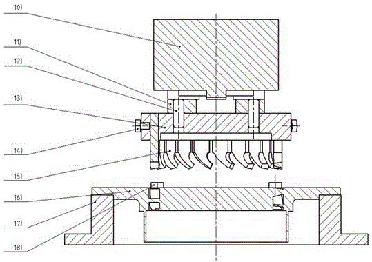 A processing method for flow channels between blades of an equal-section blade-type crowned integral impeller