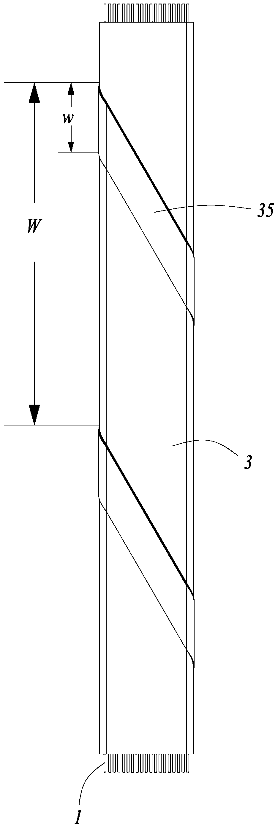 Flat data transmission cable.