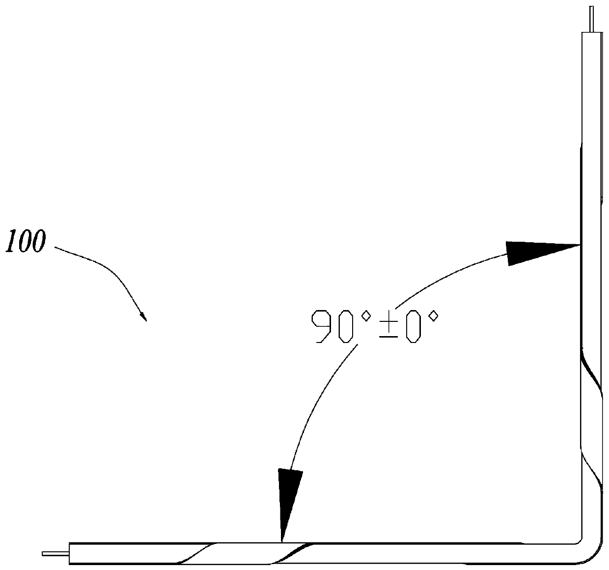 Flat data transmission cable.