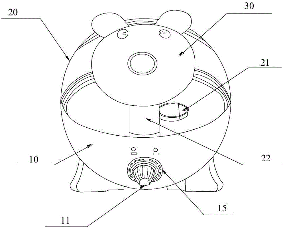 Bacterium removing humidifier