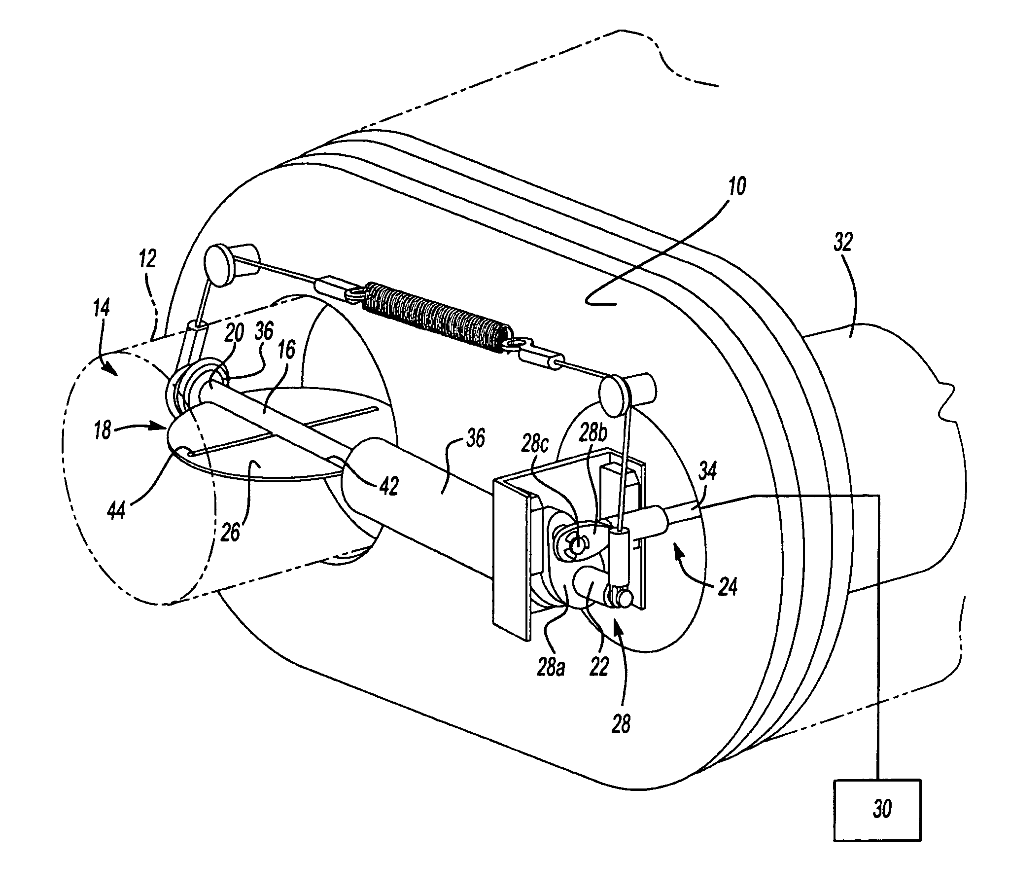 Electrically actuated flow assisted exhaust valve