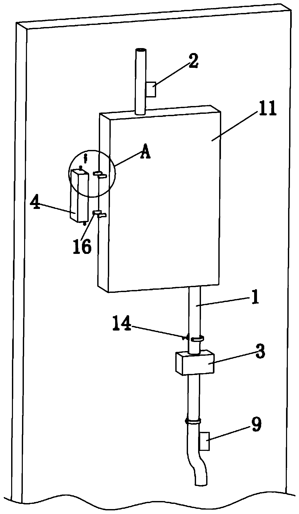 Water discharging system for water purifier