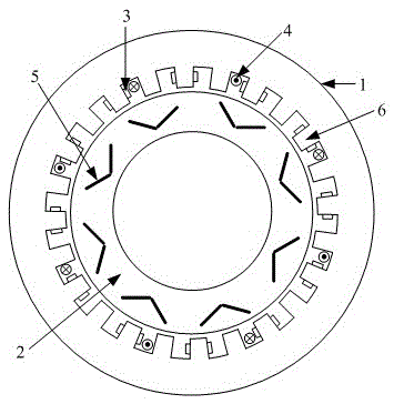 An open-winding hybrid excitation motor