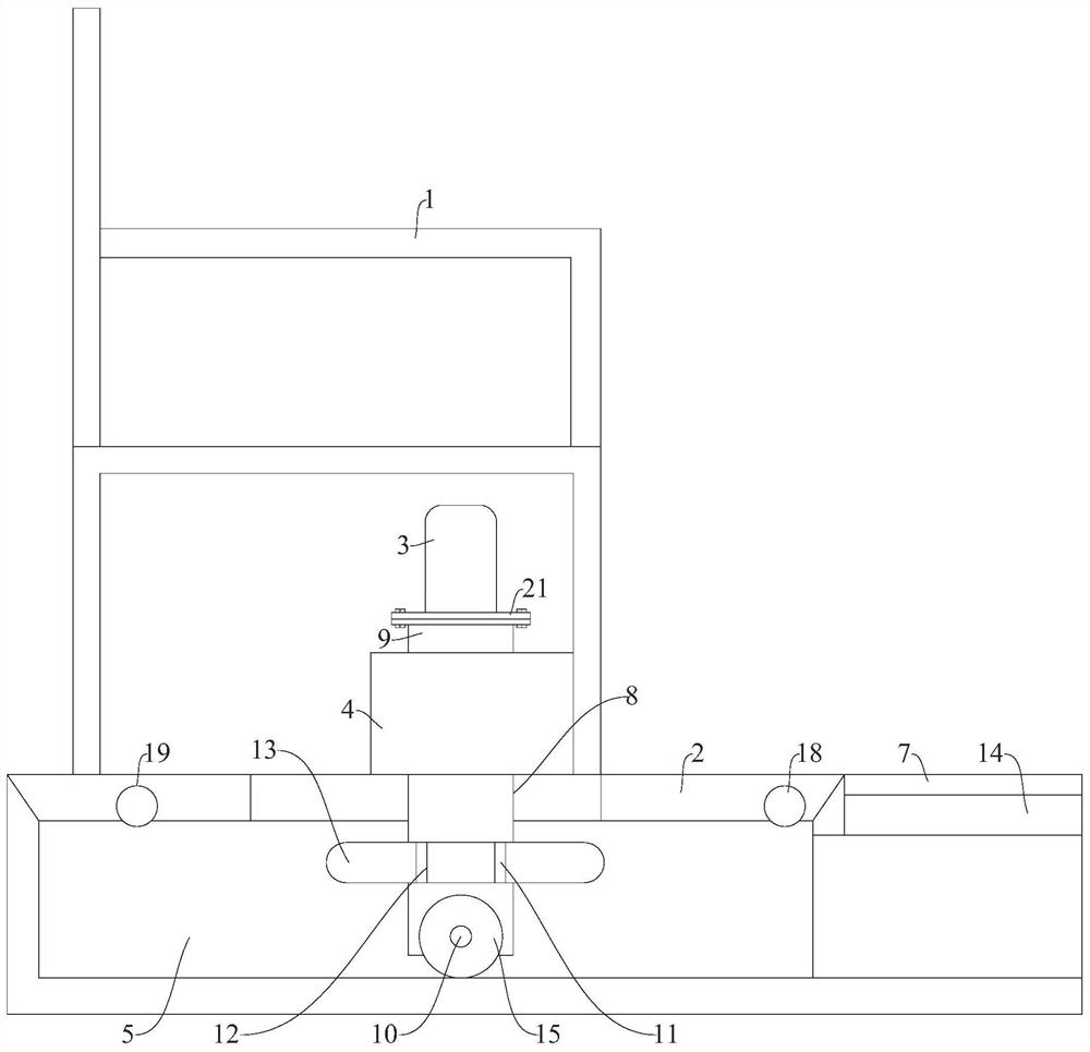 A modular lateral auxiliary installation frame for smart hospital buildings