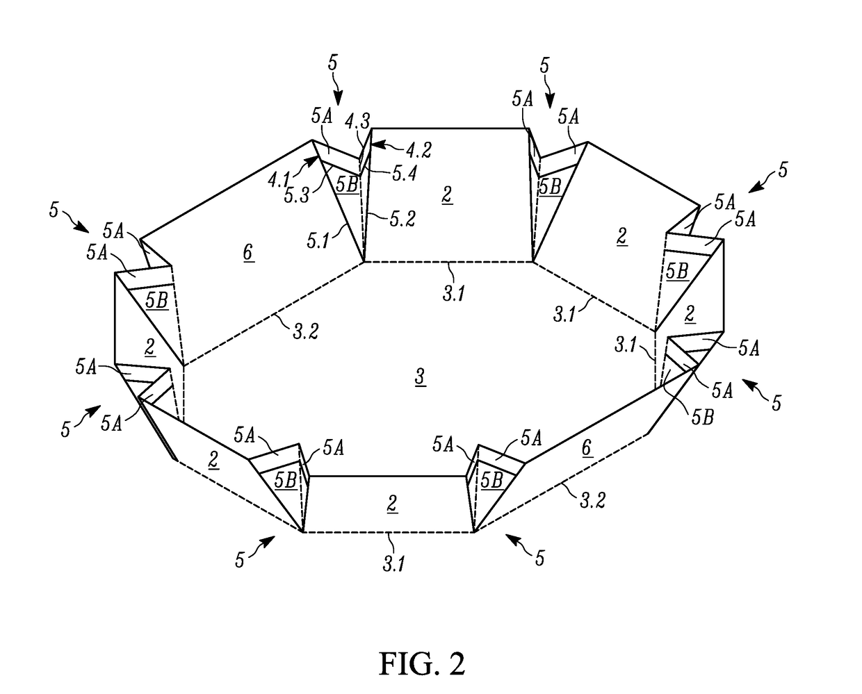 Self Folding Polygonal Impermeable Food Box And A Tool For Its Forming