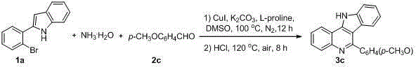 Synthesis method of 11H-indolo [3,2-c] quinoline compounds