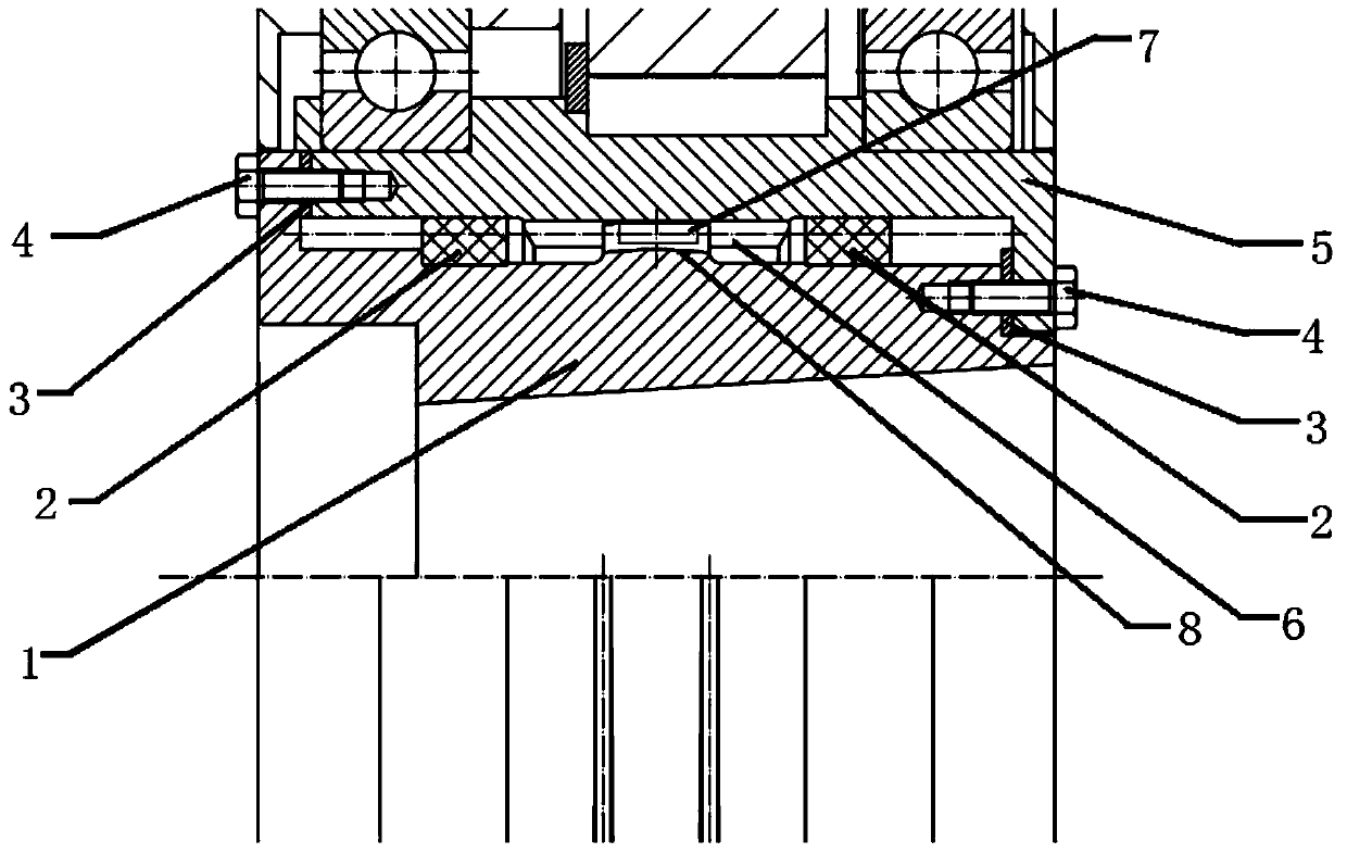 Pie-type motor transmission connection mechanism