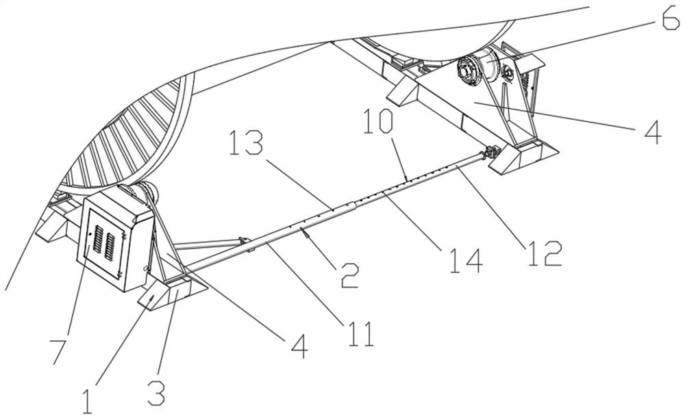 Saddle type heavy cable reel power device