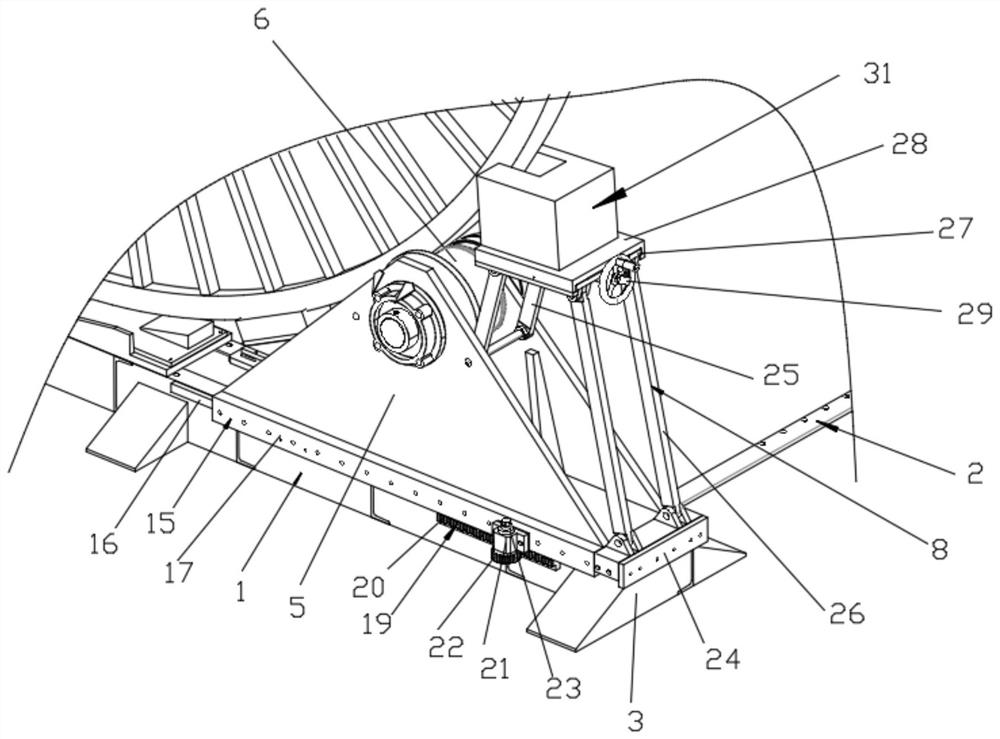 Saddle type heavy cable reel power device