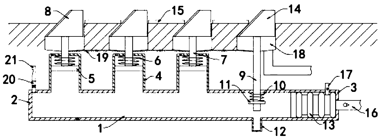 Automobile retrograde motion preventing device with self-cleaning function