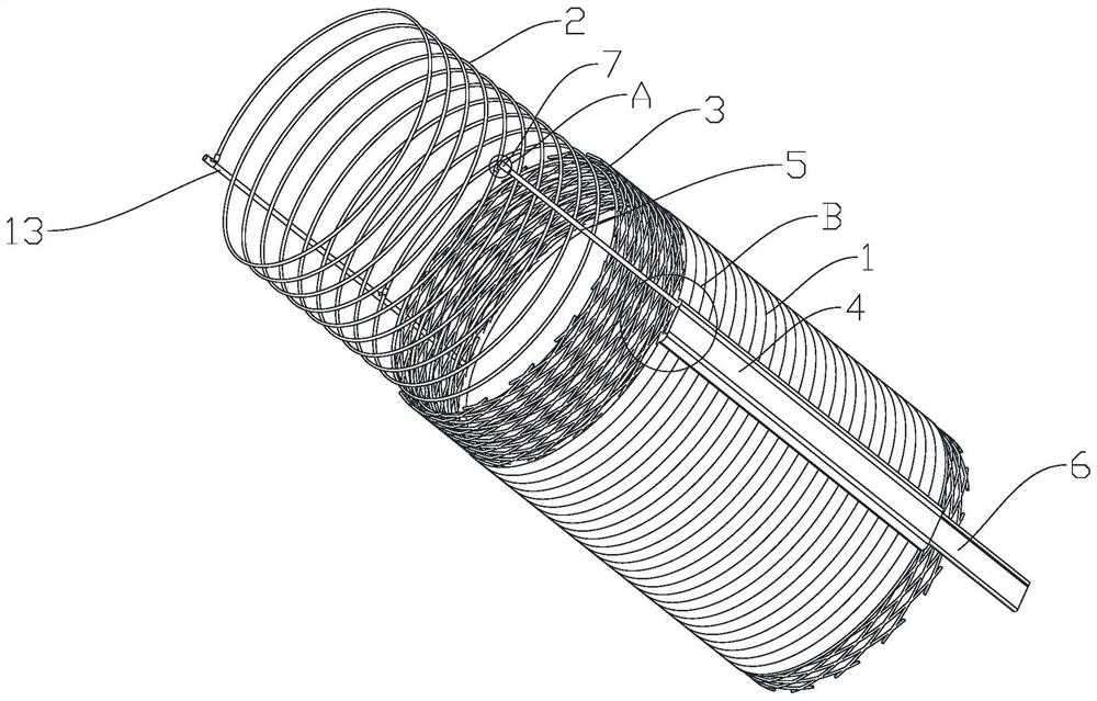 Carbon fiber heating pipe