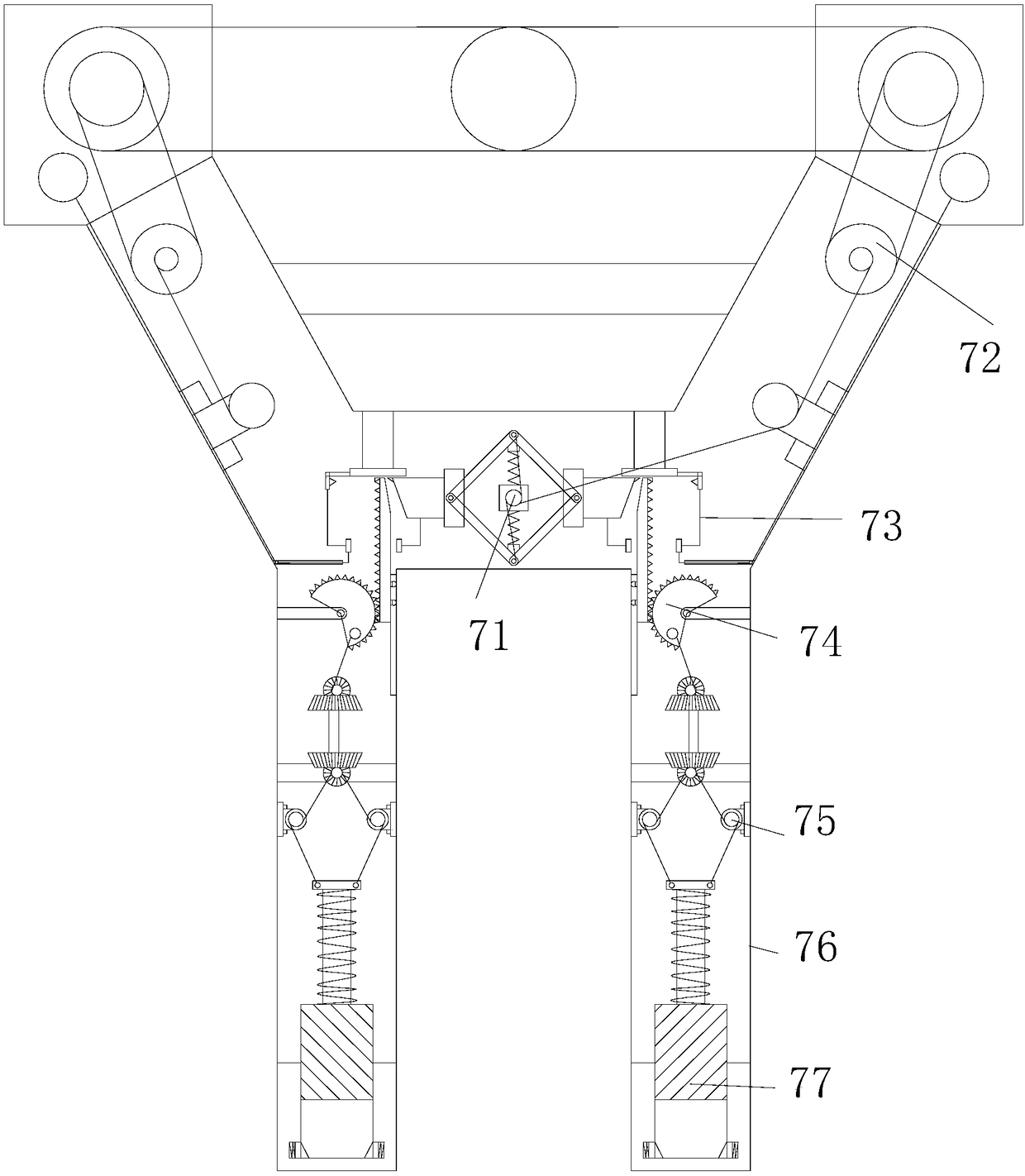 Section assembly bridge girder erection machine suitable for bridge with small curve radius