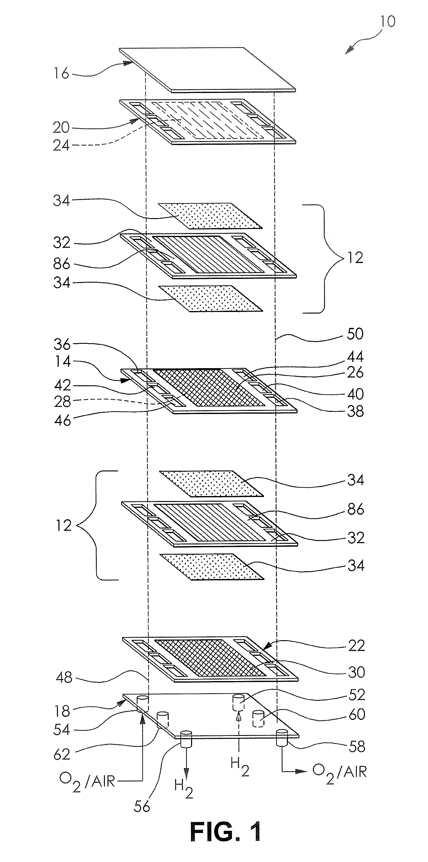 Bipolar plate header formed features