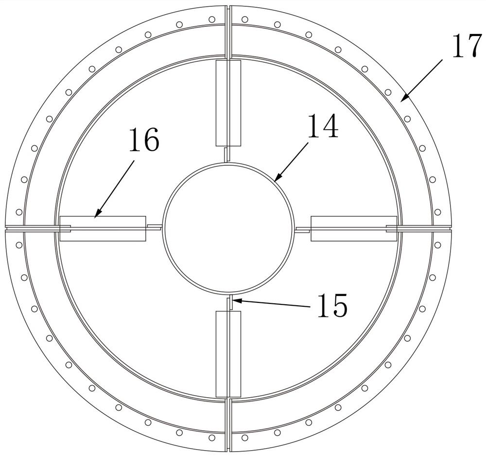 Bailey steel truss supporting device for shallow round bin construction and construction method thereof