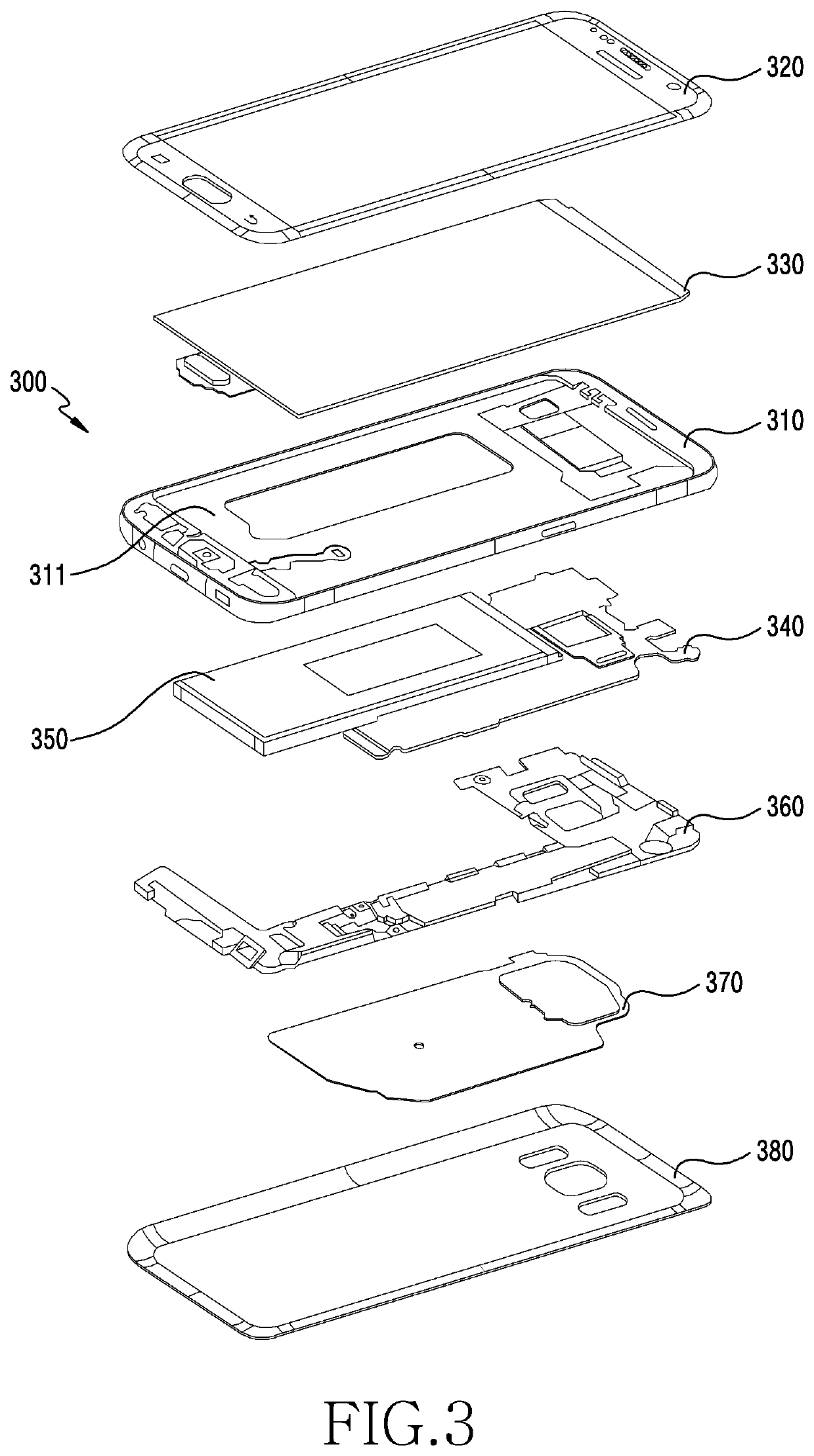 Electronic device with waterproof structure