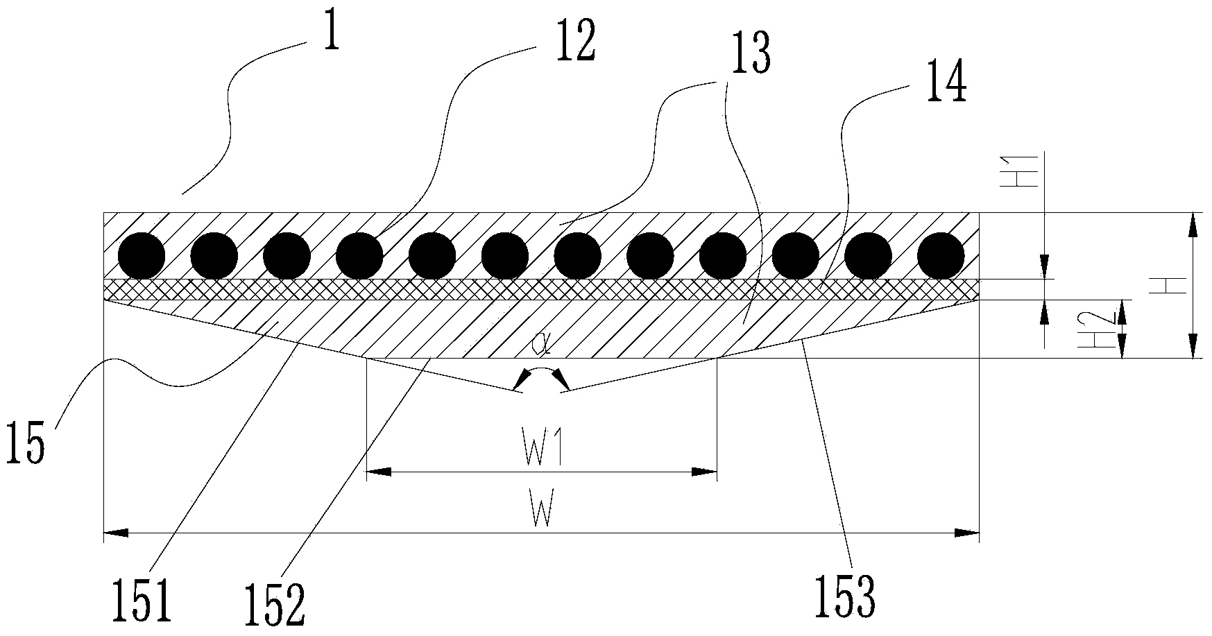 Lifting steel belt for elevator and elevator lifting system comprising lifting steel belt