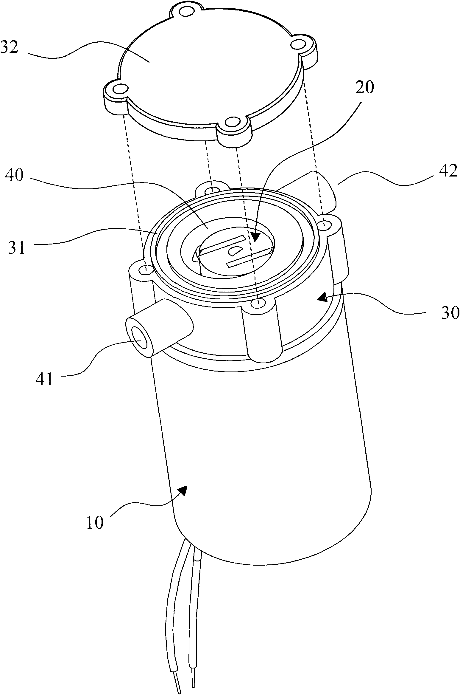 Self-sucking energy-saving high-efficiency water pump