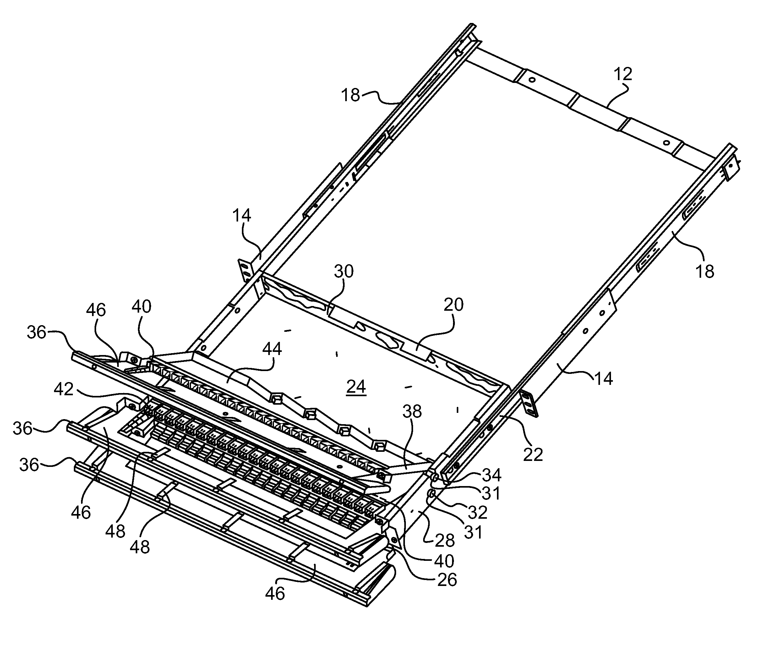 High density patching system for cable and optical fiber