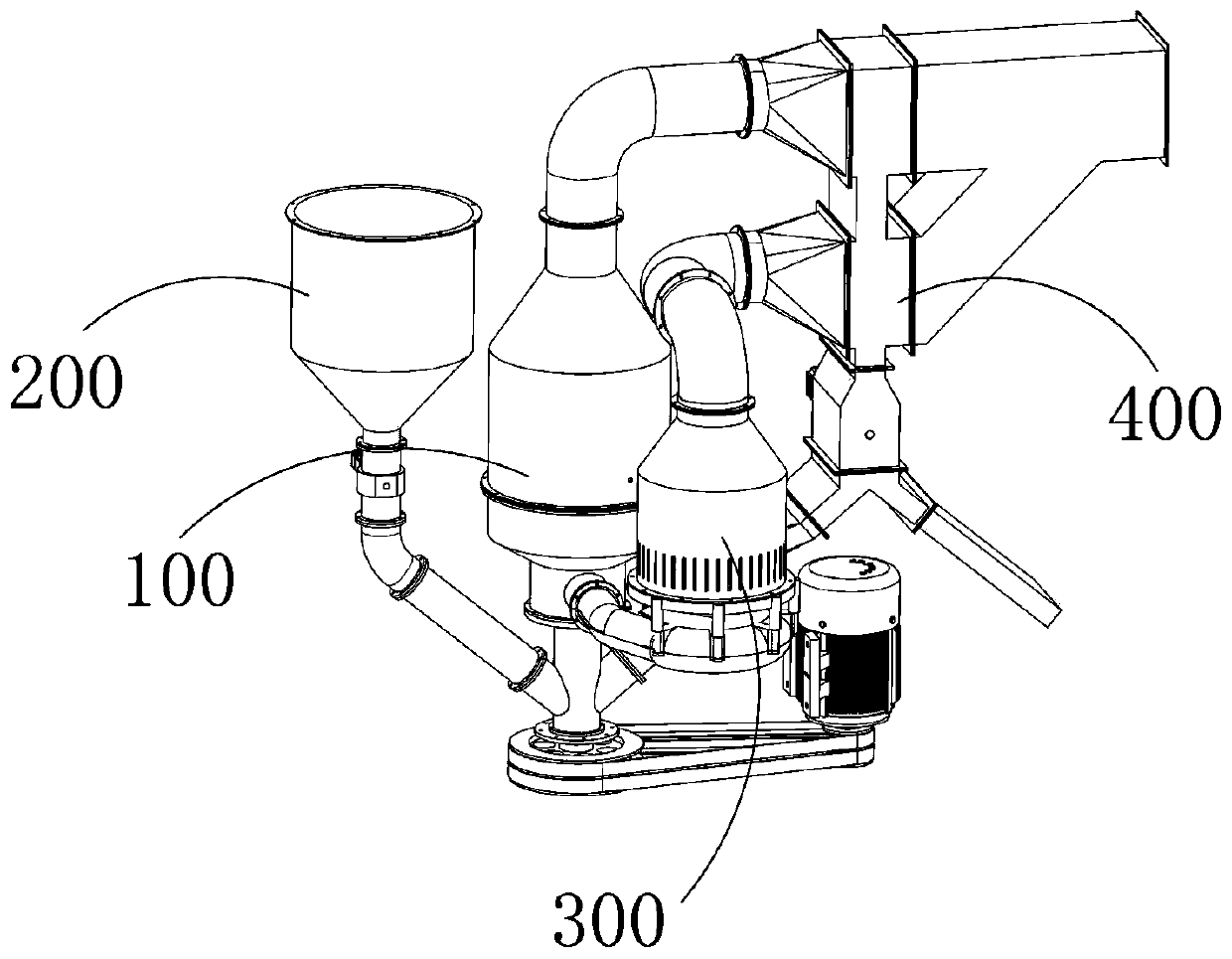 Internal circulation dryer applied to drying and dehumidifying rice and other grains