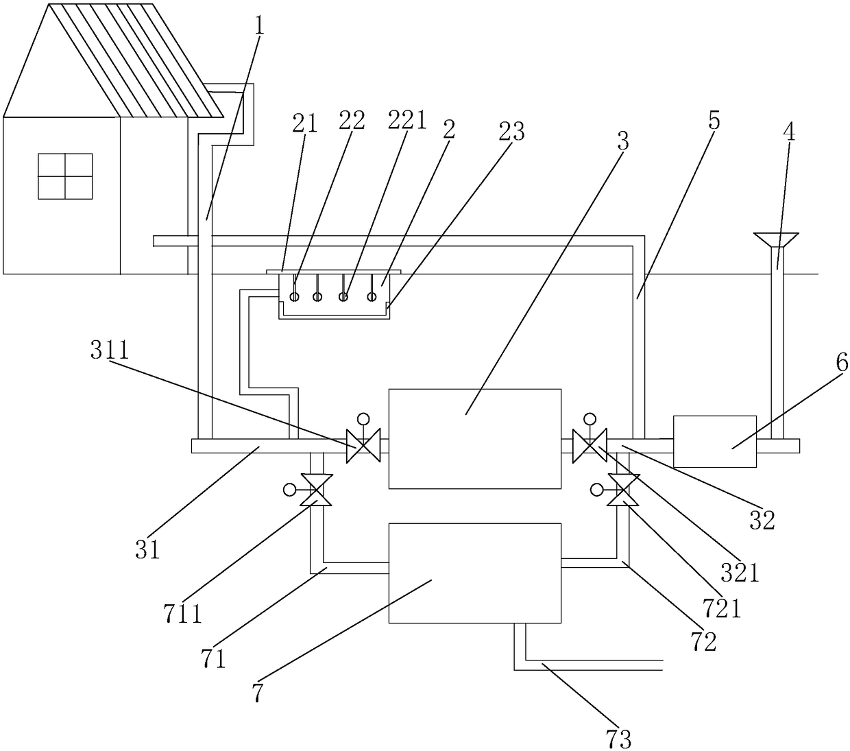 Municipal rainwater collecting system