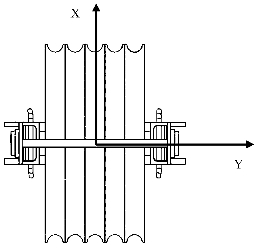 Steering device and steering adjusting method for tension pay-off construction