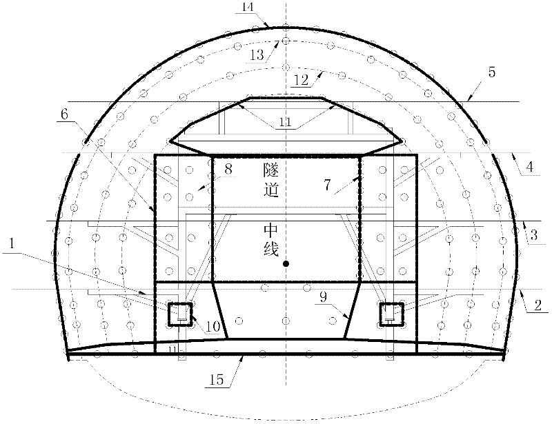 Full-face blasting vibration control construction method for tunnel electronic millisecond electric detonator