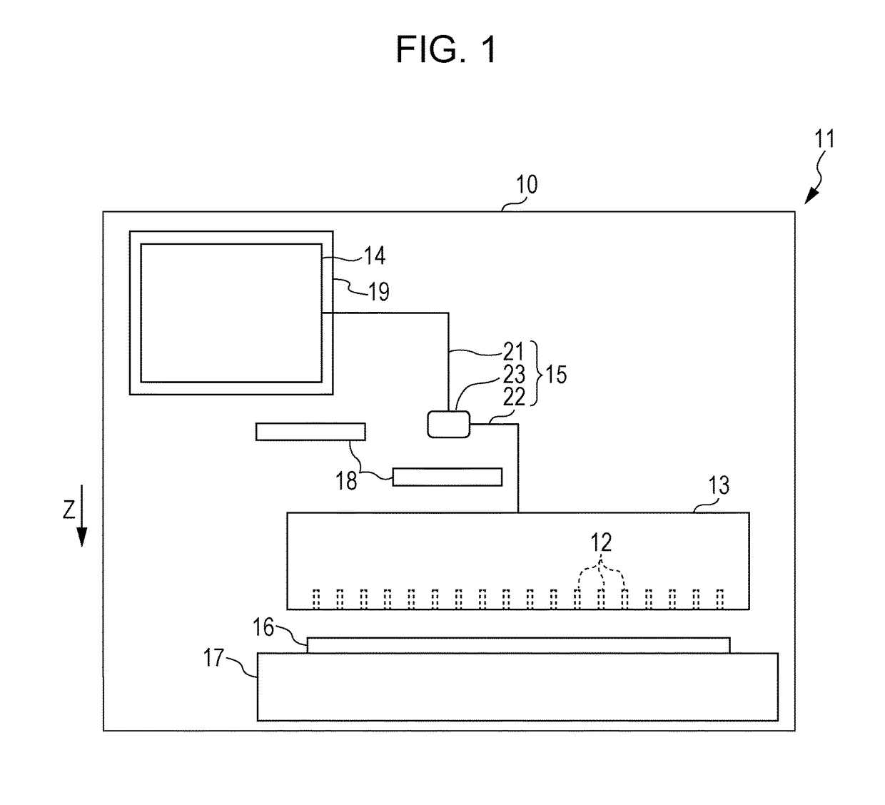 Liquid ejecting apparatus with ink receiving tray and detector