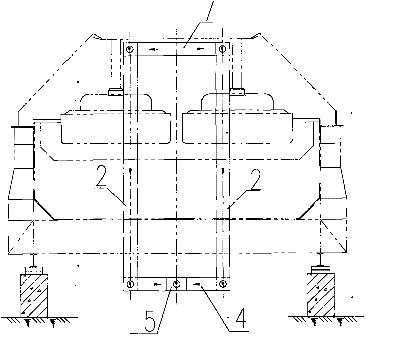 Gas gathering system of divisional gas-gathering type aluminum electrolytic bath