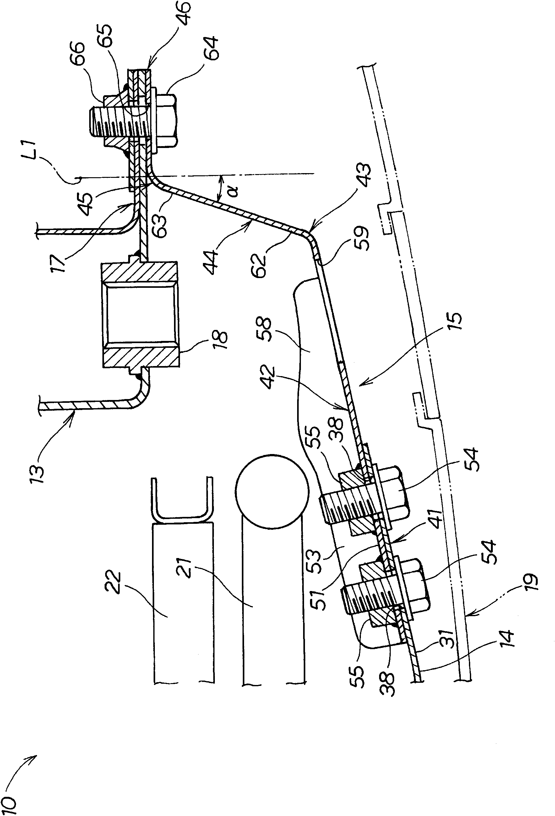 Automobile front body structure