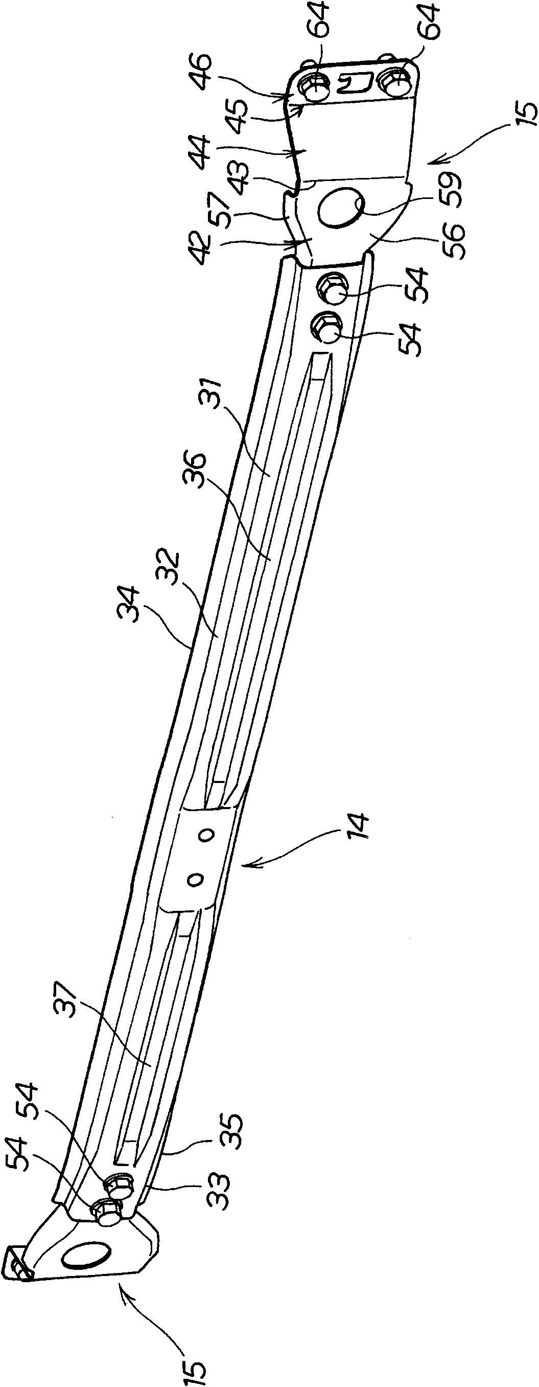 Automobile front body structure