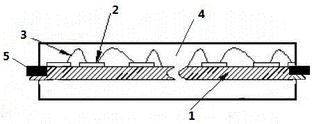 Strong combined transparent multi-angle light-emitting LED light bar and preparation method thereof