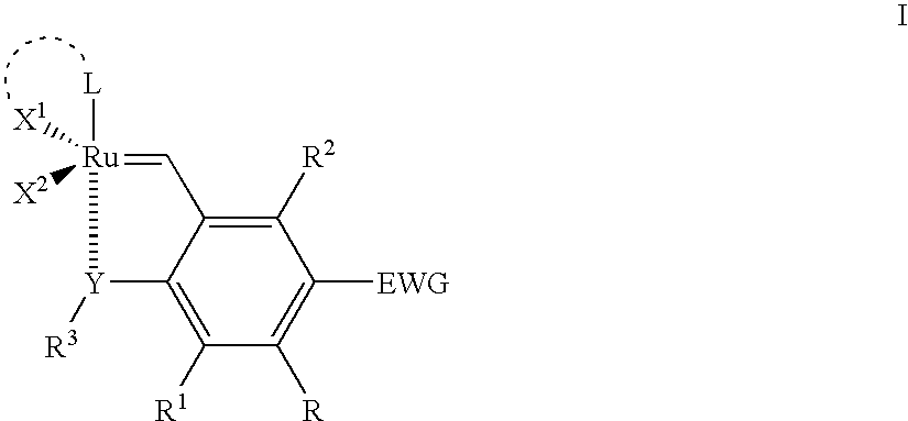 Recyclable ruthenium catalysts for metathesis reactions