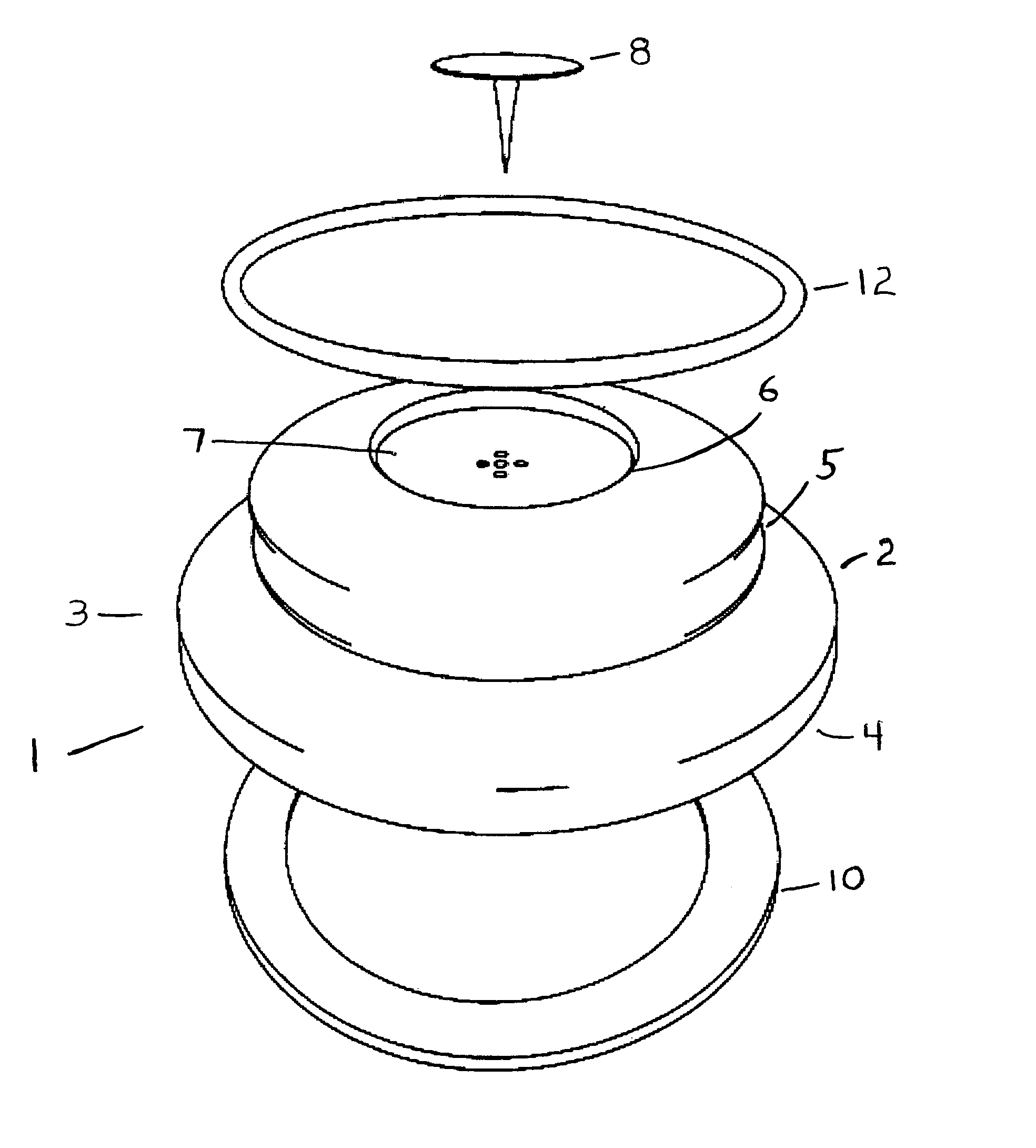 Portable testing apparatus for electrical insulating gloves