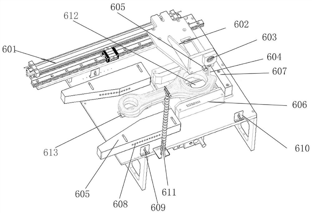 Connecting rod appearance size detection system and detection method