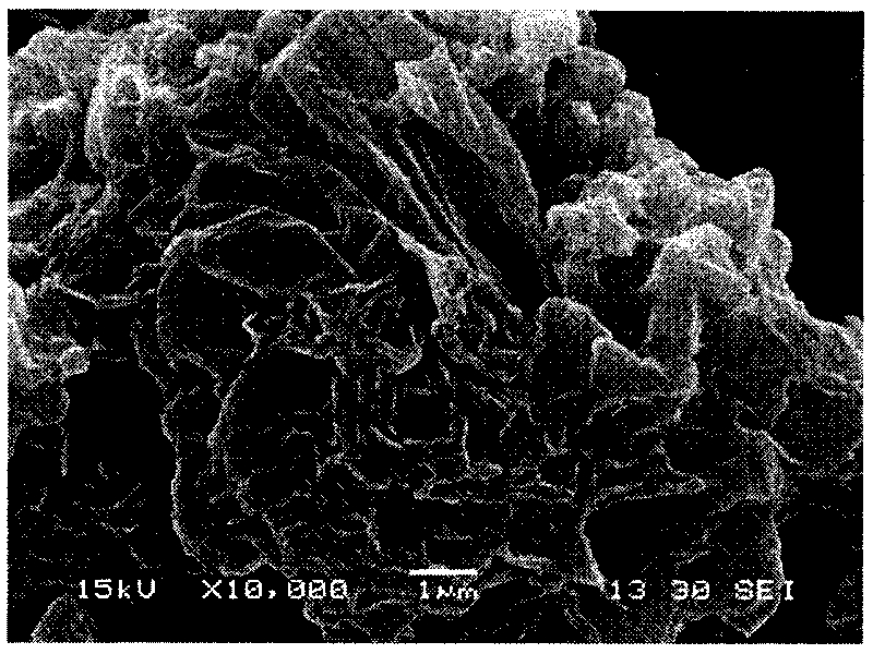 Method for preparing poly organic polysulfide/sulfonated graphene conductive composite material