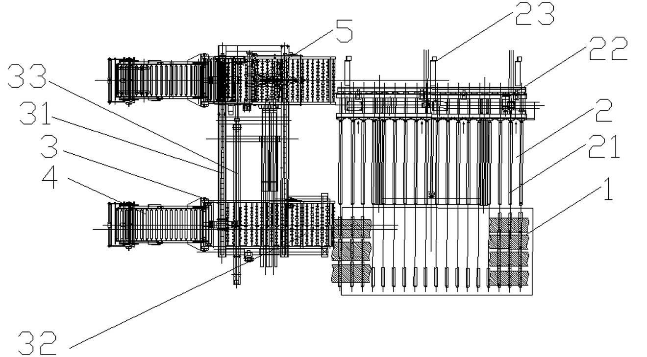 All-steel radial tire building machine feeding rack for automatically and laterally moving upper tread