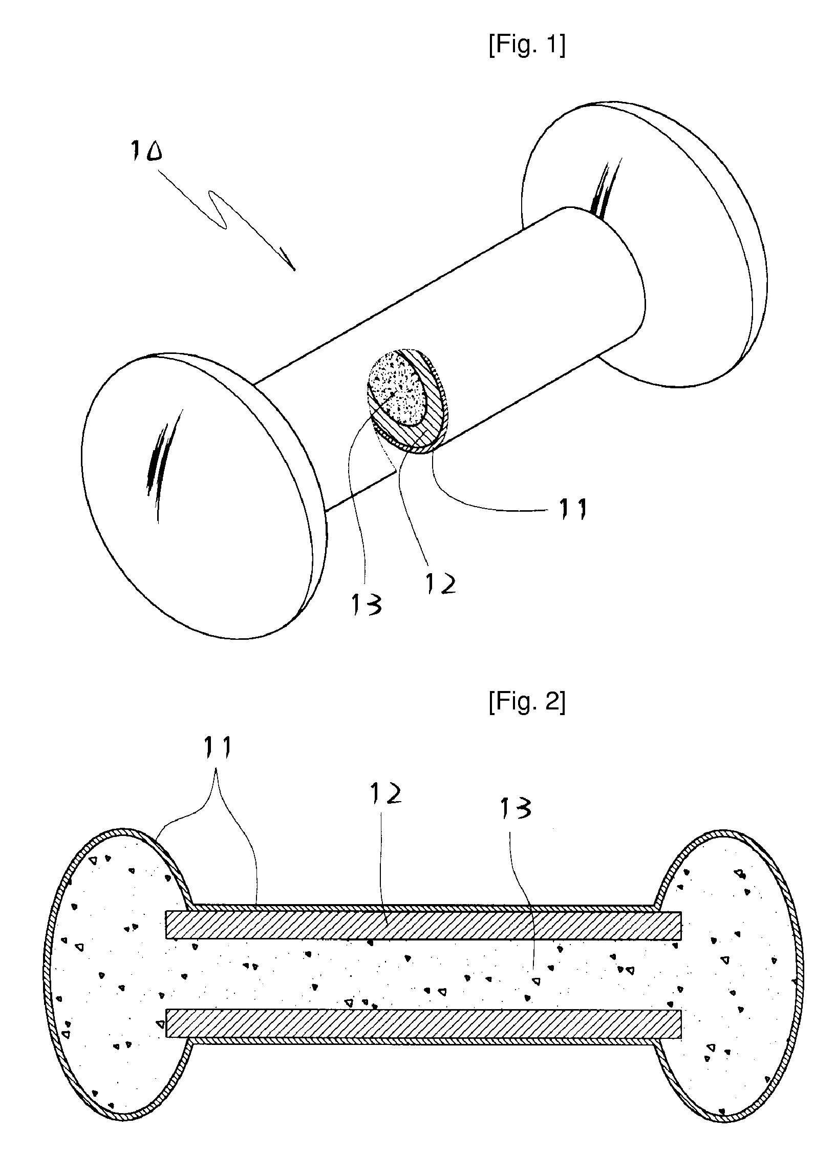 Impact Absorption Possible Dumbbell and Barbell Disk