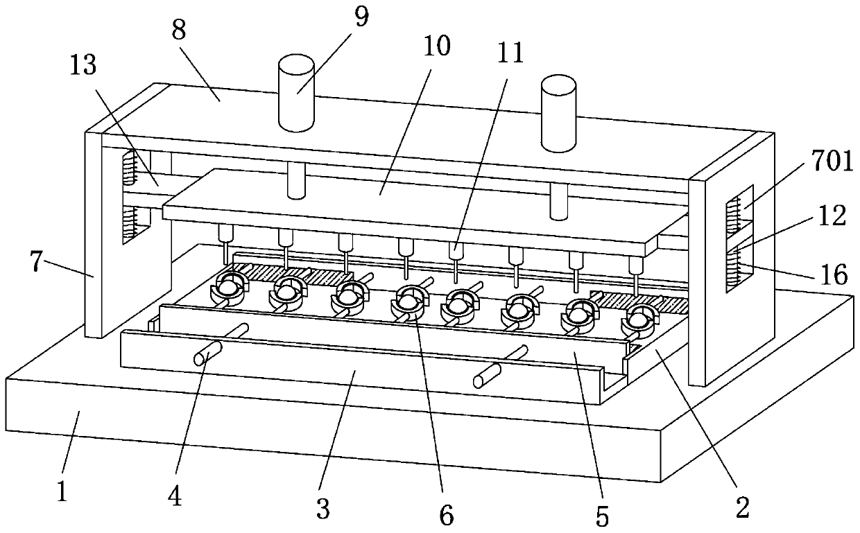 Efficient drilling device for pearl processing design and using method thereof