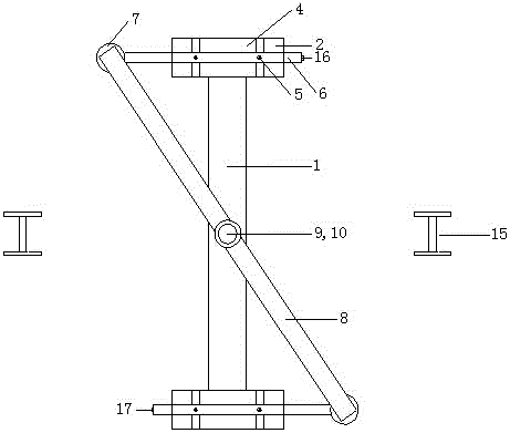 A component pure torsion test device and pure torsion test method