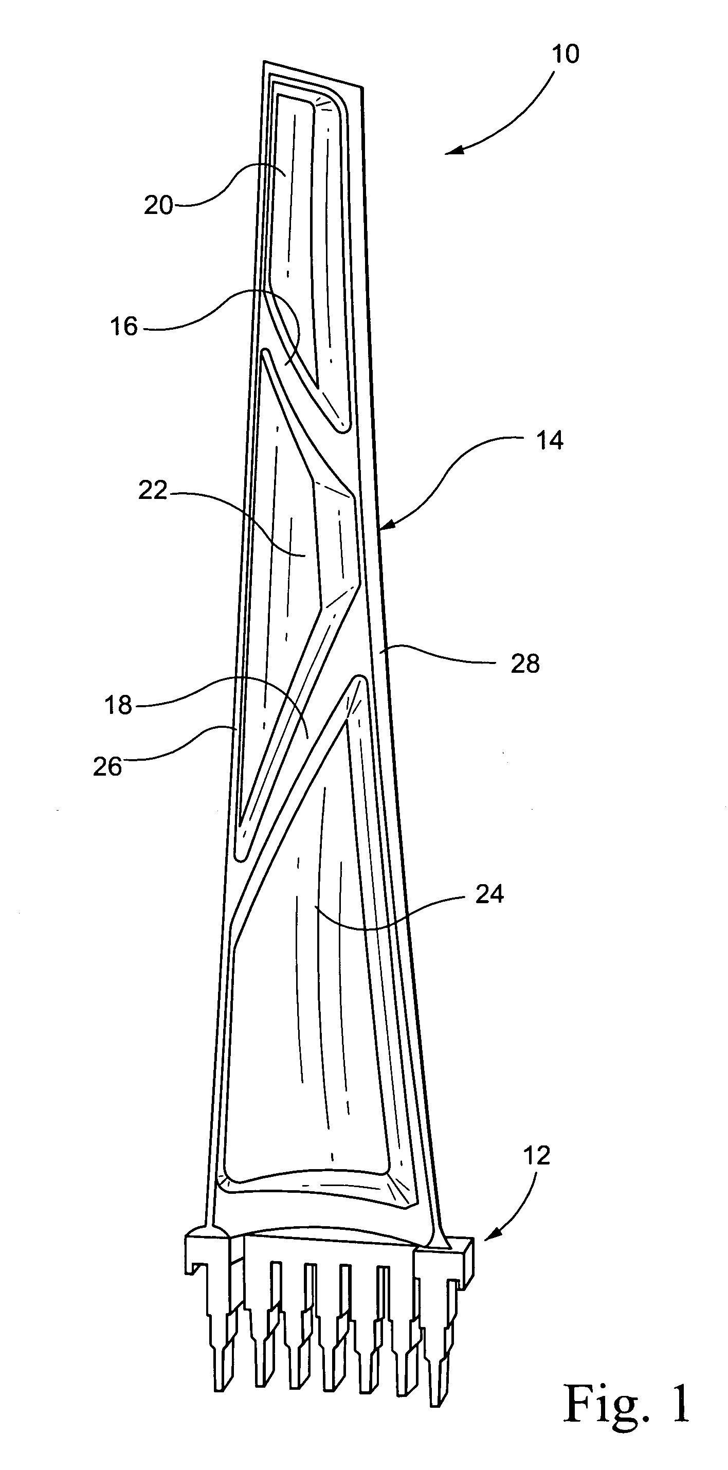 Mixed tuned hybrid blade related method