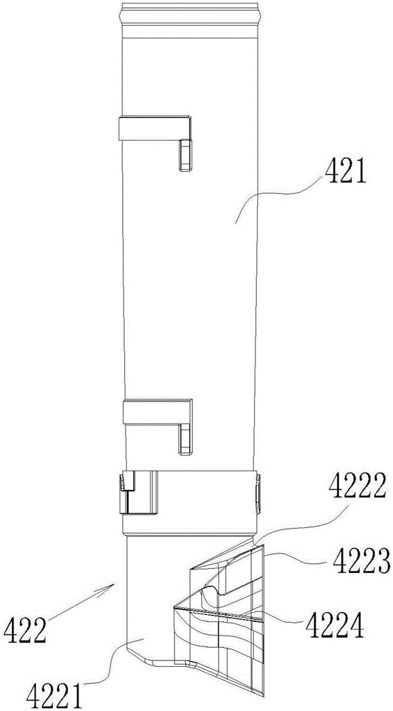 Suspended spraying device for special pesticide applying machine for cotton