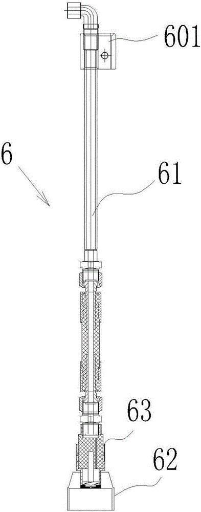 Suspended spraying device for special pesticide applying machine for cotton