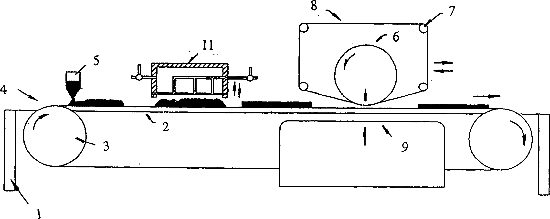 Large size ceramic sheet shaping apparatus and method