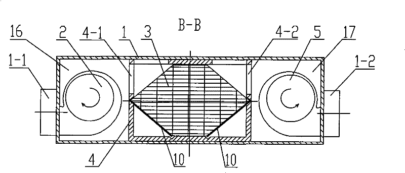 Air and air energy recovery ventilation device with bypass defrost function