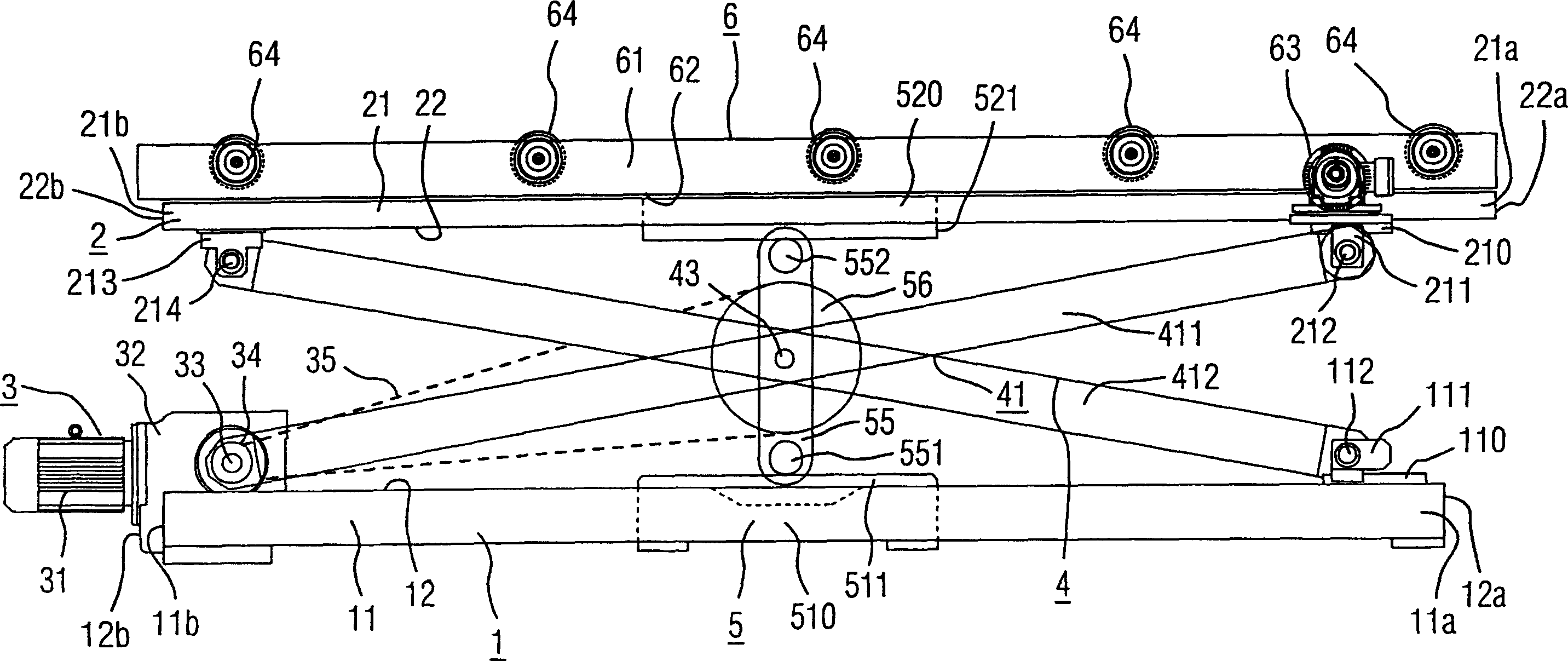 Optimum lifter for slide cushion plate-transport device